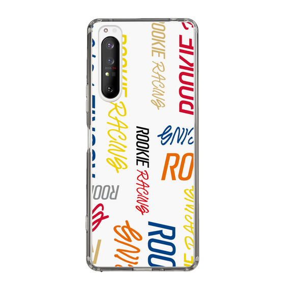 スリムプロテクションケース［ ルーキーレーシング - カラフルロゴ - ホワイト ］