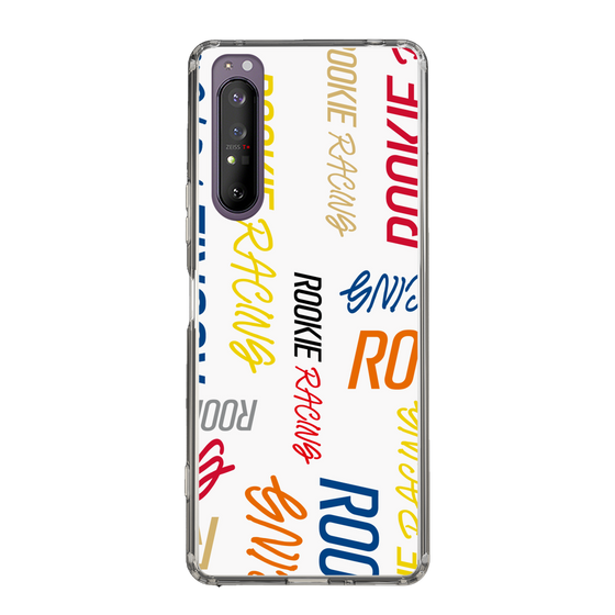 スリムプロテクションケース［ ルーキーレーシング - カラフルロゴ - ホワイト ］