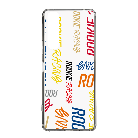 スリムプロテクションケース［ ルーキーレーシング - カラフルロゴ - ホワイト ］