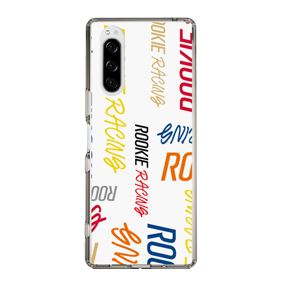 スリムプロテクションケース［ ルーキーレーシング - カラフルロゴ - ホワイト ］