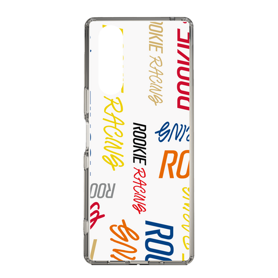 スリムプロテクションケース［ ルーキーレーシング - カラフルロゴ - ホワイト ］