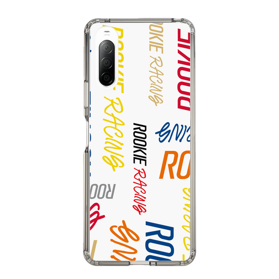 スリムプロテクションケース［ ルーキーレーシング - カラフルロゴ - ホワイト ］