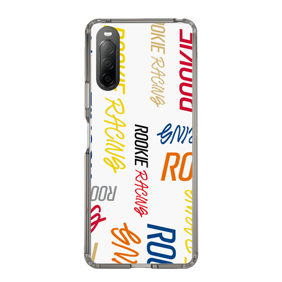 スリムプロテクションケース［ ルーキーレーシング - カラフルロゴ - ホワイト ］