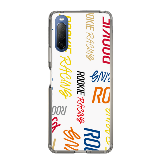 スリムプロテクションケース［ ルーキーレーシング - カラフルロゴ - ホワイト ］