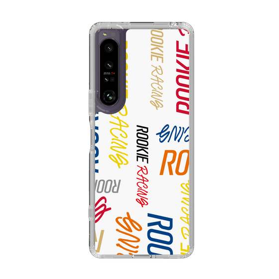 スリムプロテクションケース［ ルーキーレーシング - カラフルロゴ - ホワイト ］