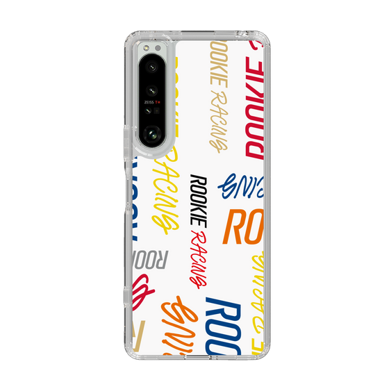 スリムプロテクションケース［ ルーキーレーシング - カラフルロゴ - ホワイト ］