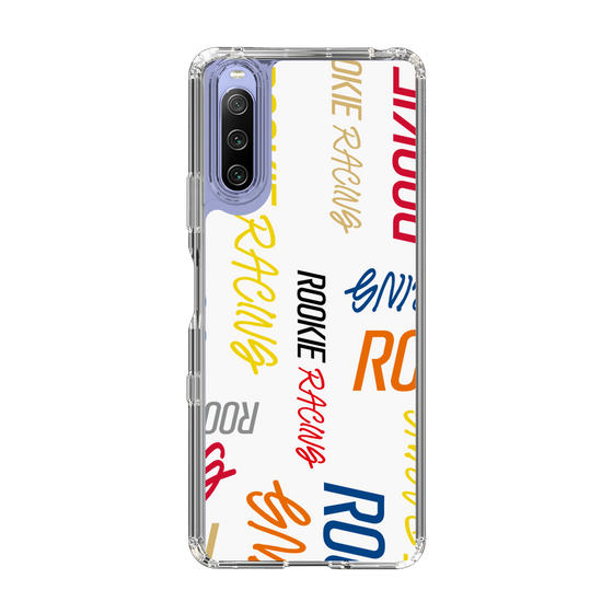 スリムプロテクションケース［ ルーキーレーシング - カラフルロゴ - ホワイト ］