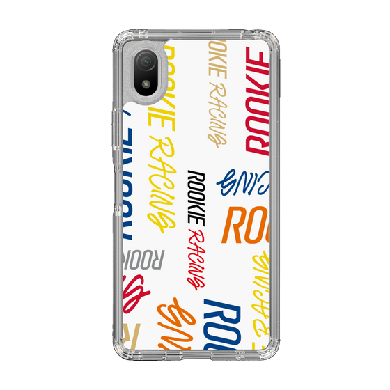 スリムプロテクションケース［ ルーキーレーシング - カラフルロゴ - ホワイト ］