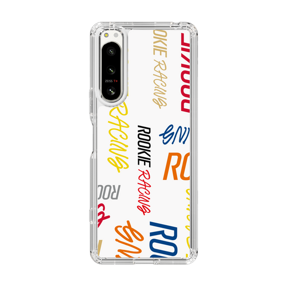 スリムプロテクションケース［ ルーキーレーシング - カラフルロゴ - ホワイト ］