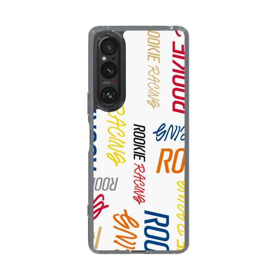 スリムプロテクションケース［ ルーキーレーシング - カラフルロゴ - ホワイト ］