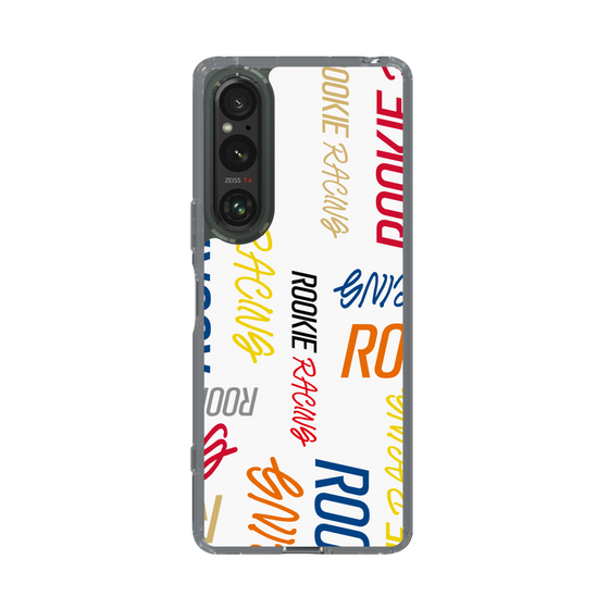 スリムプロテクションケース［ ルーキーレーシング - カラフルロゴ - ホワイト ］