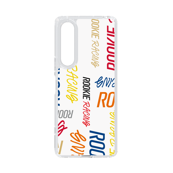 スリムプロテクションケース［ ルーキーレーシング - カラフルロゴ - ホワイト ］