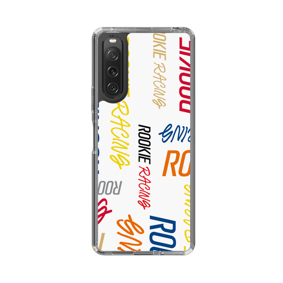 スリムプロテクションケース［ ルーキーレーシング - カラフルロゴ - ホワイト ］