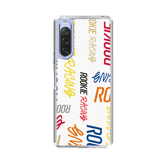 スリムプロテクションケース［ ルーキーレーシング - カラフルロゴ - ホワイト ］