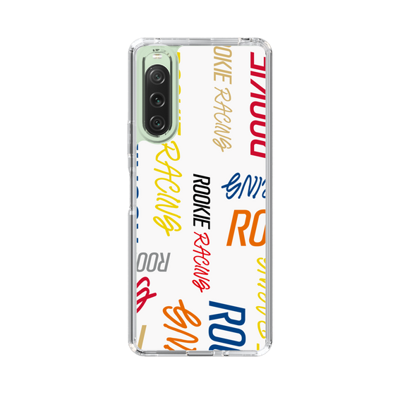 スリムプロテクションケース［ ルーキーレーシング - カラフルロゴ - ホワイト ］