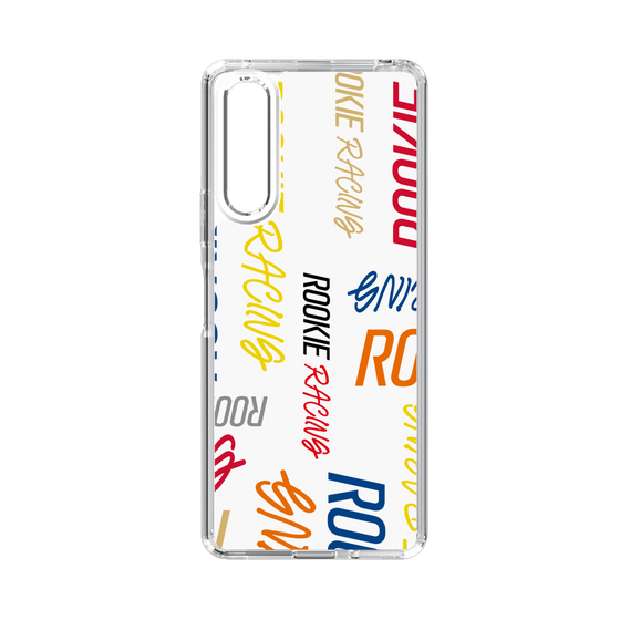 スリムプロテクションケース［ ルーキーレーシング - カラフルロゴ - ホワイト ］