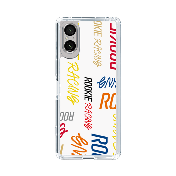 スリムプロテクションケース［ ルーキーレーシング - カラフルロゴ - ホワイト ］