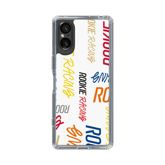 スリムプロテクションケース［ ルーキーレーシング - カラフルロゴ - ホワイト ］