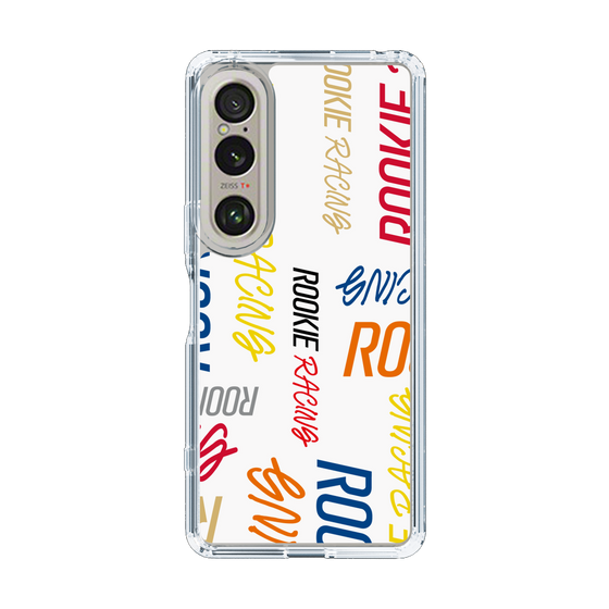 スリムプロテクションケース［ ルーキーレーシング - カラフルロゴ - ホワイト ］