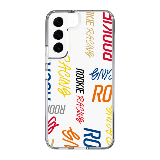 スリムプロテクションケース［ ルーキーレーシング - カラフルロゴ - ホワイト ］