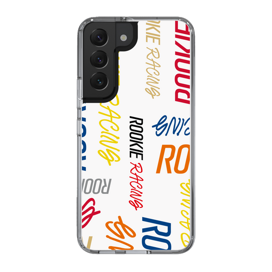 スリムプロテクションケース［ ルーキーレーシング - カラフルロゴ - ホワイト ］