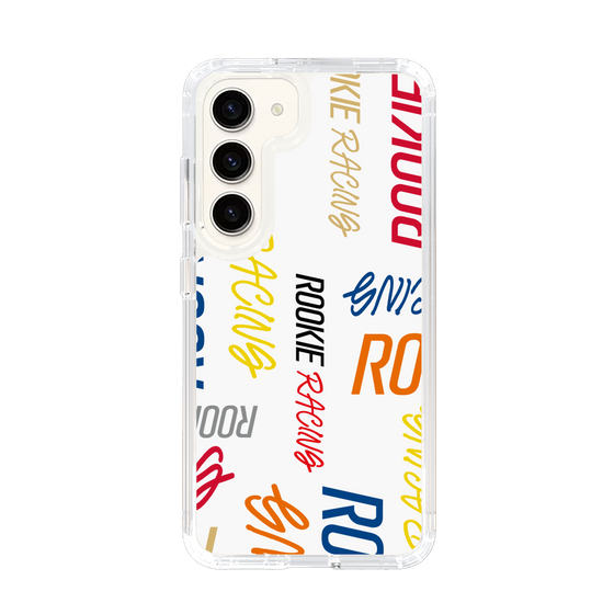 スリムプロテクションケース［ ルーキーレーシング - カラフルロゴ - ホワイト ］