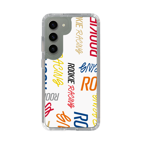 スリムプロテクションケース［ ルーキーレーシング - カラフルロゴ - ホワイト ］