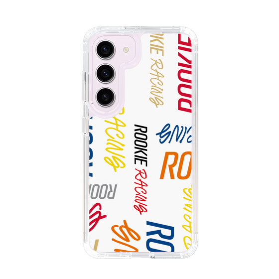 スリムプロテクションケース［ ルーキーレーシング - カラフルロゴ - ホワイト ］