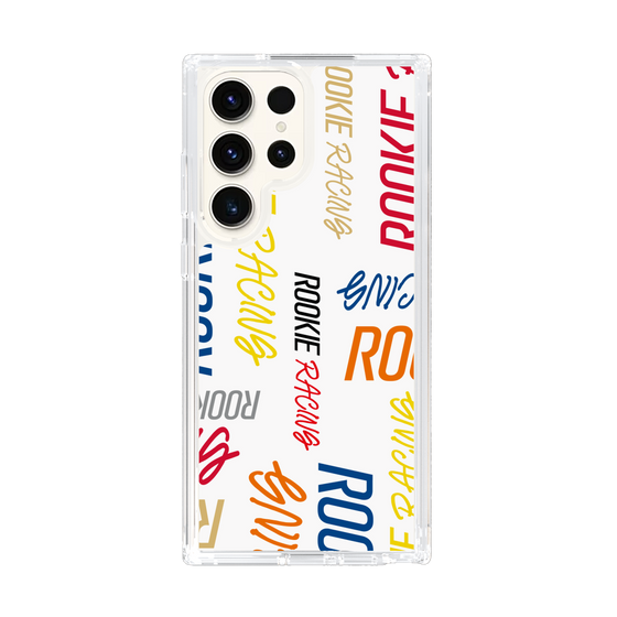 スリムプロテクションケース［ ルーキーレーシング - カラフルロゴ - ホワイト ］