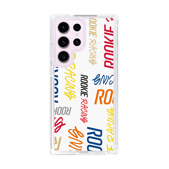 スリムプロテクションケース［ ルーキーレーシング - カラフルロゴ - ホワイト ］