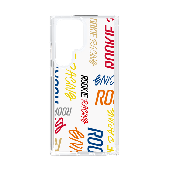 スリムプロテクションケース［ ルーキーレーシング - カラフルロゴ - ホワイト ］