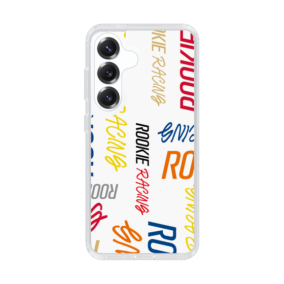 スリムプロテクションケース［ ルーキーレーシング - カラフルロゴ - ホワイト ］