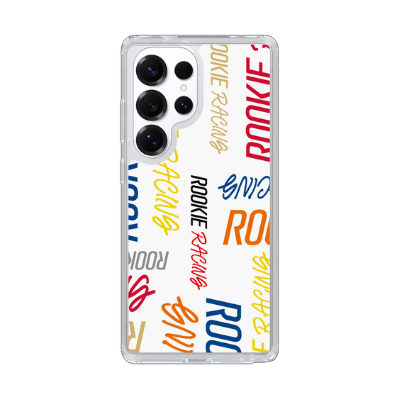 スリムプロテクションケース［ ルーキーレーシング - カラフルロゴ - ホワイト ］