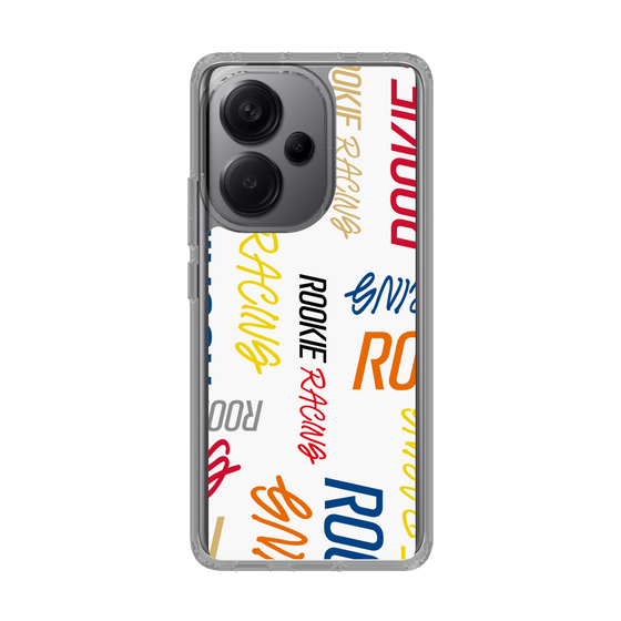 スリムプロテクションケース［ ルーキーレーシング - カラフルロゴ - ホワイト ］