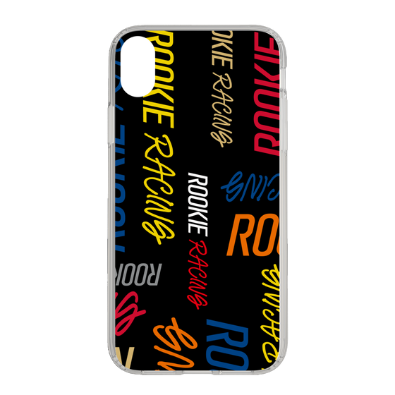 スリムプロテクションケース［ ルーキーレーシング - カラフルロゴ - ブラック ］