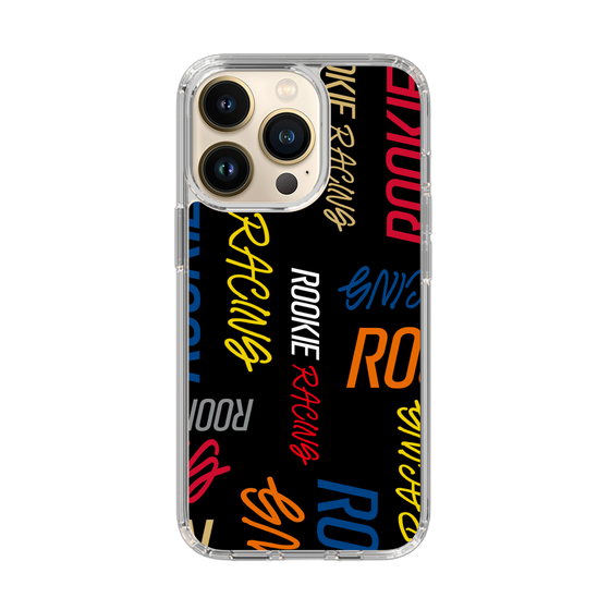 スリムプロテクションケース［ ルーキーレーシング - カラフルロゴ - ブラック ］