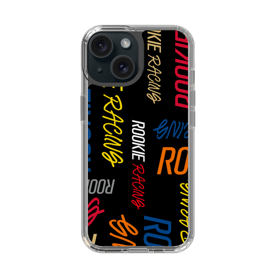 スリムプロテクションケース［ ルーキーレーシング - カラフルロゴ - ブラック ］