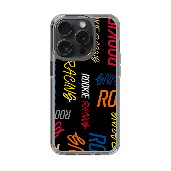 スリムプロテクションケース［ ルーキーレーシング - カラフルロゴ - ブラック ］