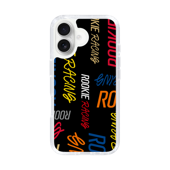 スリムプロテクションケース［ ルーキーレーシング - カラフルロゴ - ブラック ］