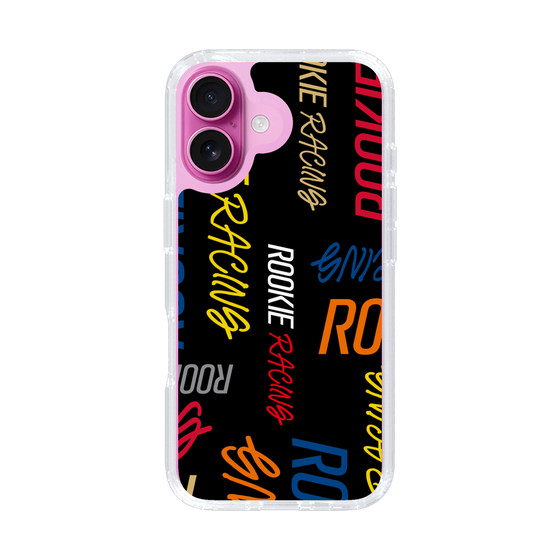 スリムプロテクションケース［ ルーキーレーシング - カラフルロゴ - ブラック ］