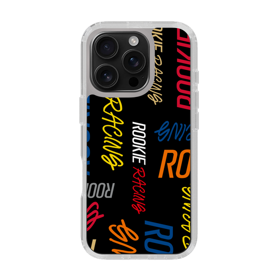 スリムプロテクションケース［ ルーキーレーシング - カラフルロゴ - ブラック ］