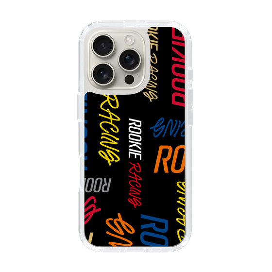 スリムプロテクションケース［ ルーキーレーシング - カラフルロゴ - ブラック ］