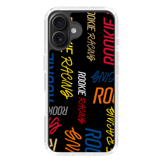 スリムプロテクションケース［ ルーキーレーシング - カラフルロゴ - ブラック ］