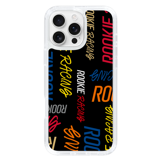 スリムプロテクションケース［ ルーキーレーシング - カラフルロゴ - ブラック ］