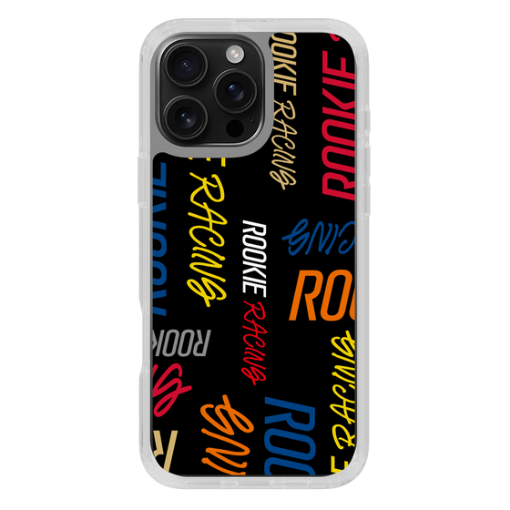 スリムプロテクションケース［ ルーキーレーシング - カラフルロゴ - ブラック ］