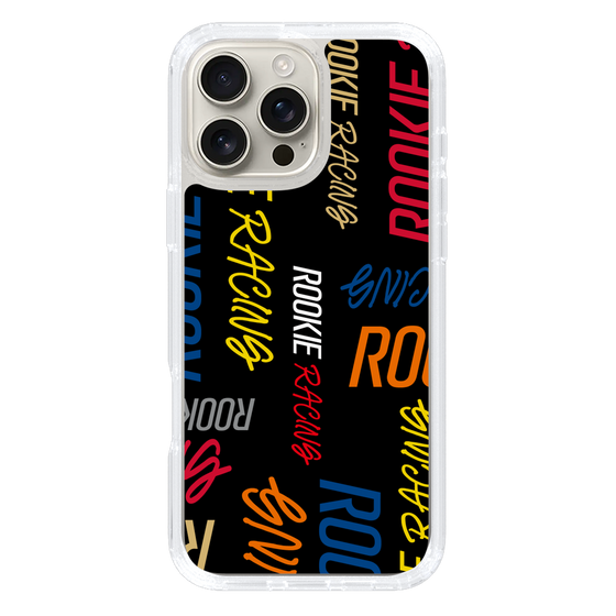 スリムプロテクションケース［ ルーキーレーシング - カラフルロゴ - ブラック ］