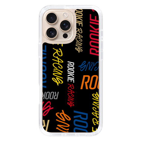 スリムプロテクションケース［ ルーキーレーシング - カラフルロゴ - ブラック ］