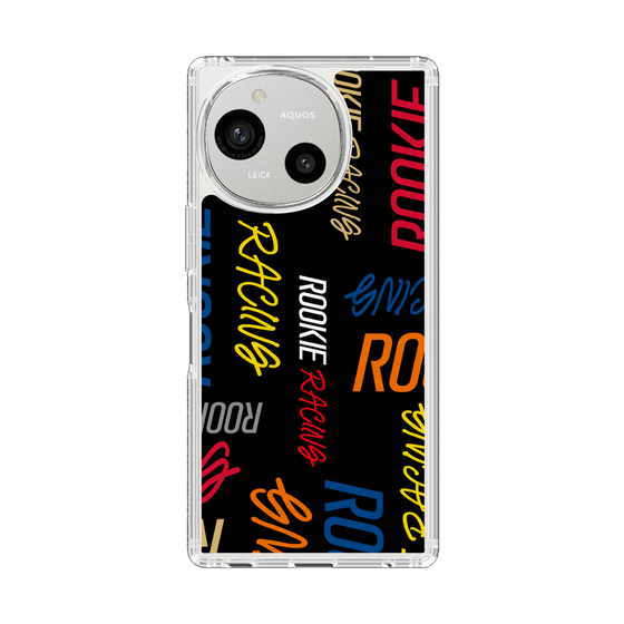 スリムプロテクションケース［ ルーキーレーシング - カラフルロゴ - ブラック ］