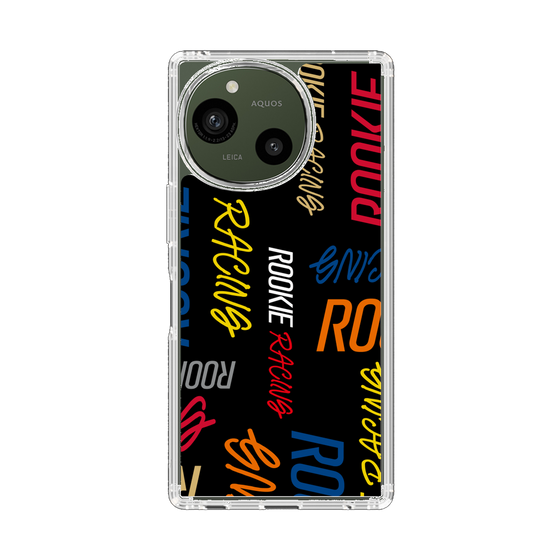 スリムプロテクションケース［ ルーキーレーシング - カラフルロゴ - ブラック ］