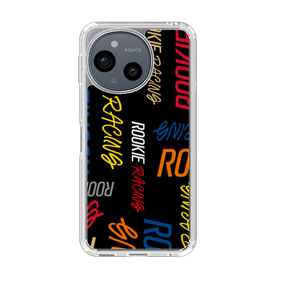 スリムプロテクションケース［ ルーキーレーシング - カラフルロゴ - ブラック ］